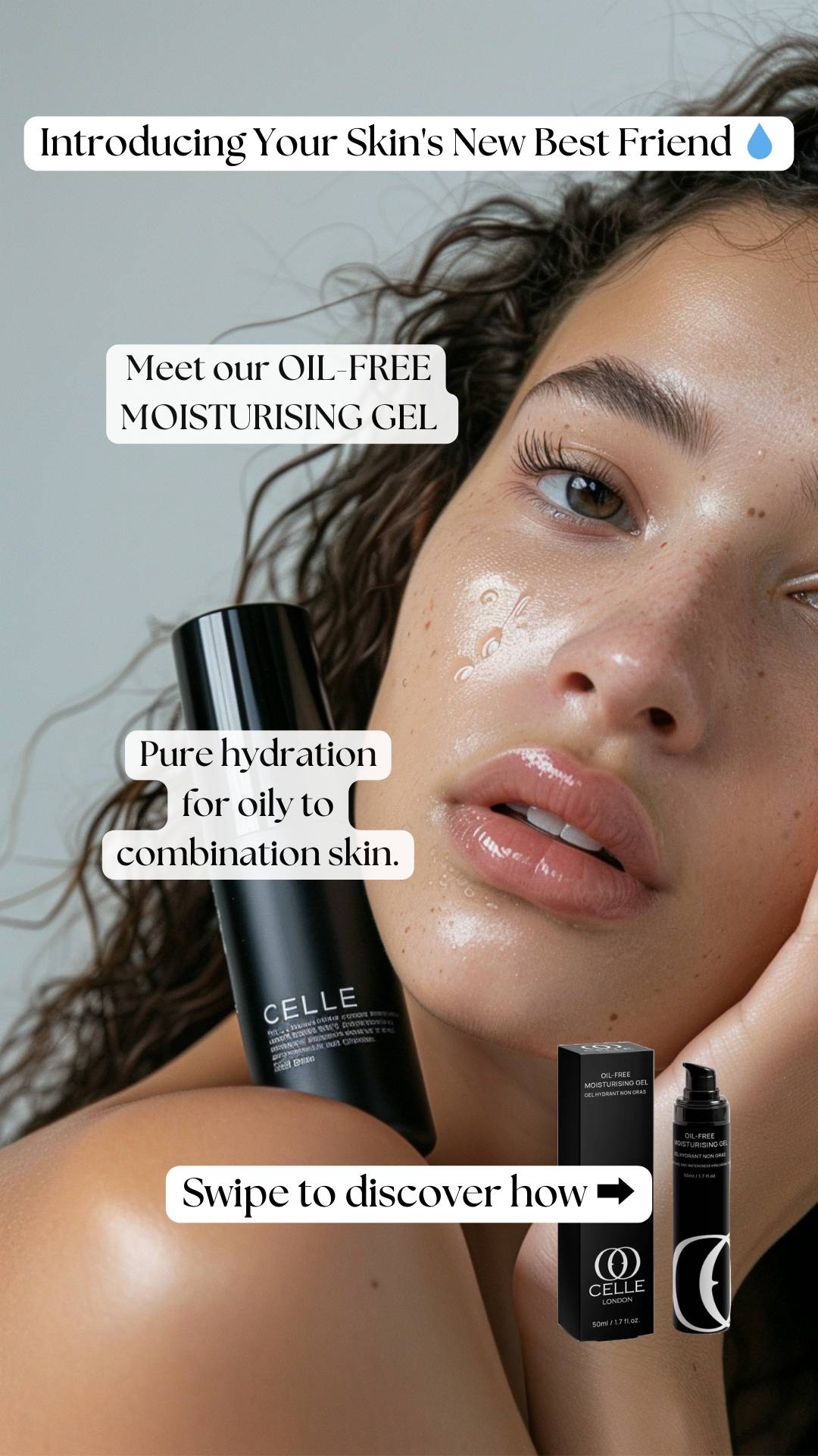 PURE HYDRATION Moisturizer – 50ml Oil-Free Hydrating Gel for Nourishing Skincare