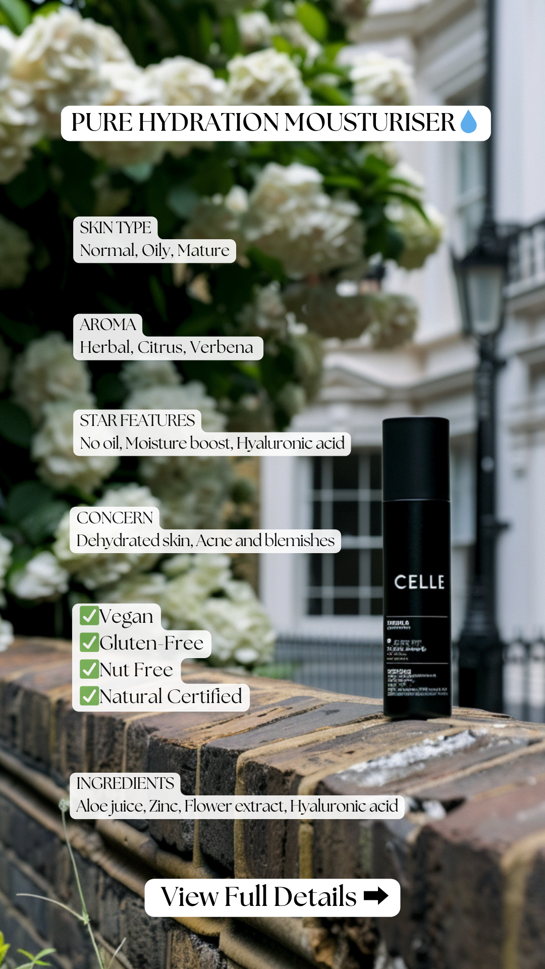 PURE HYDRATION Moisturizer – 50ml Oil-Free Hydrating Gel for Nourishing Skincare