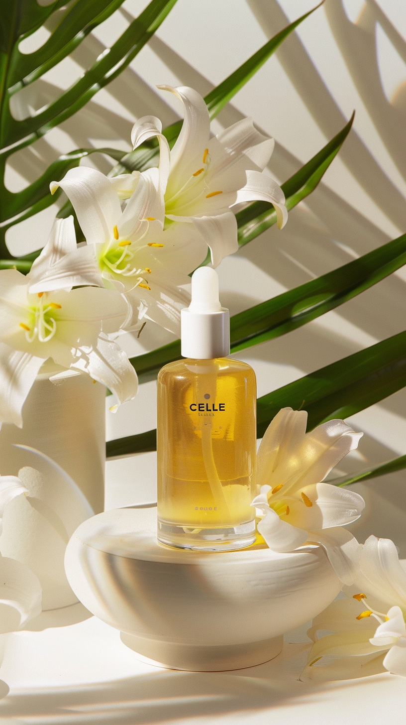 Celle Nourishing Facial Oil with Vitamin E – 30ml Hydrating Oil for Dry Skin