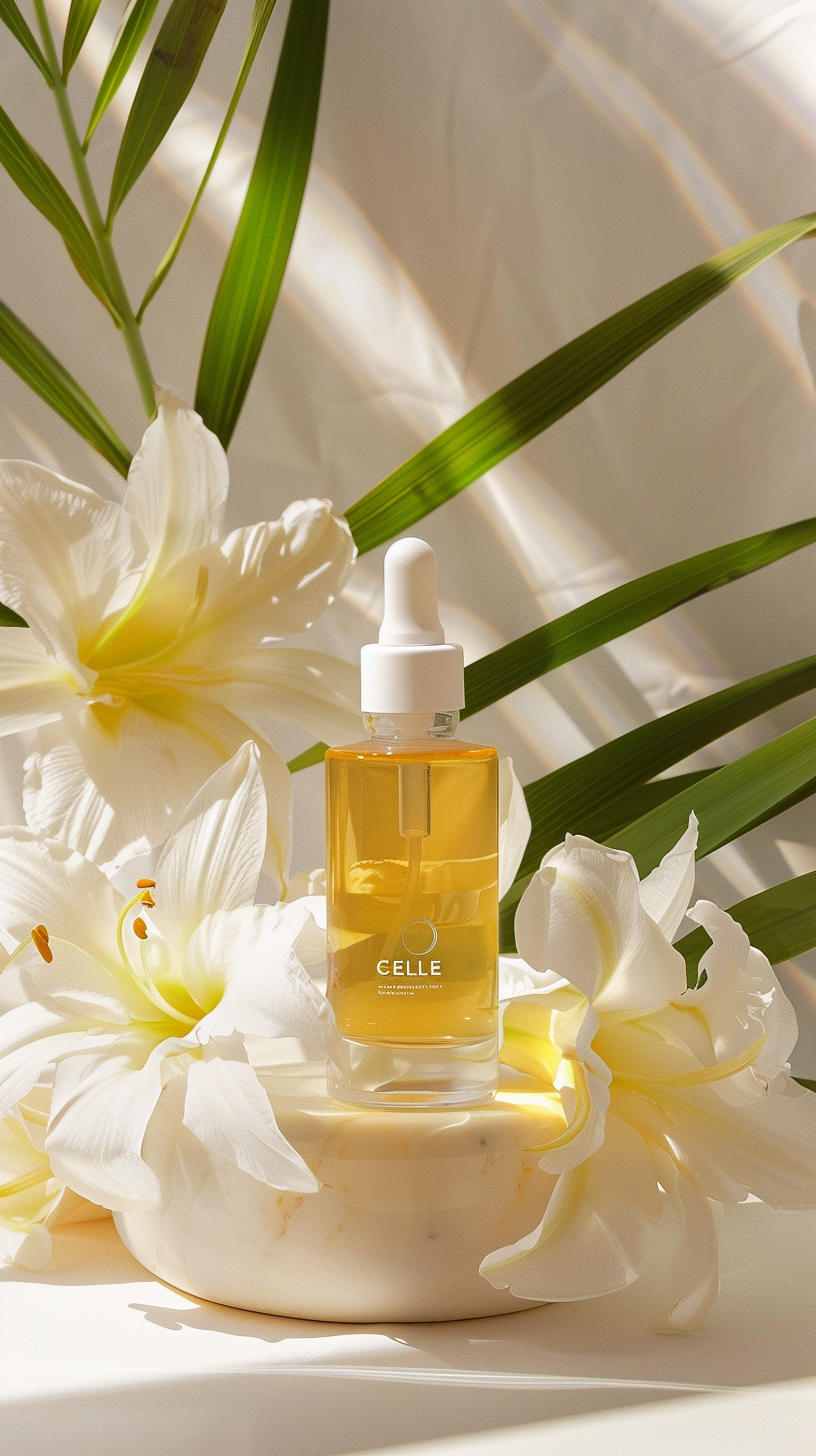 Celle Nourishing Facial Oil with Vitamin E – 30ml Hydrating Oil for Dry Skin