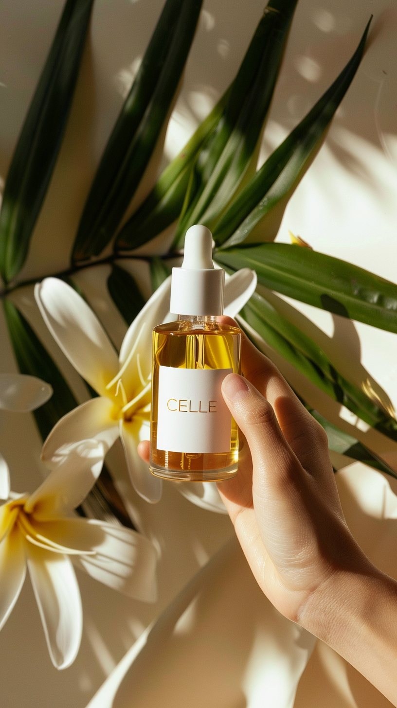 Celle Nourishing Facial Oil with Vitamin E – 30ml Hydrating Oil for Dry Skin