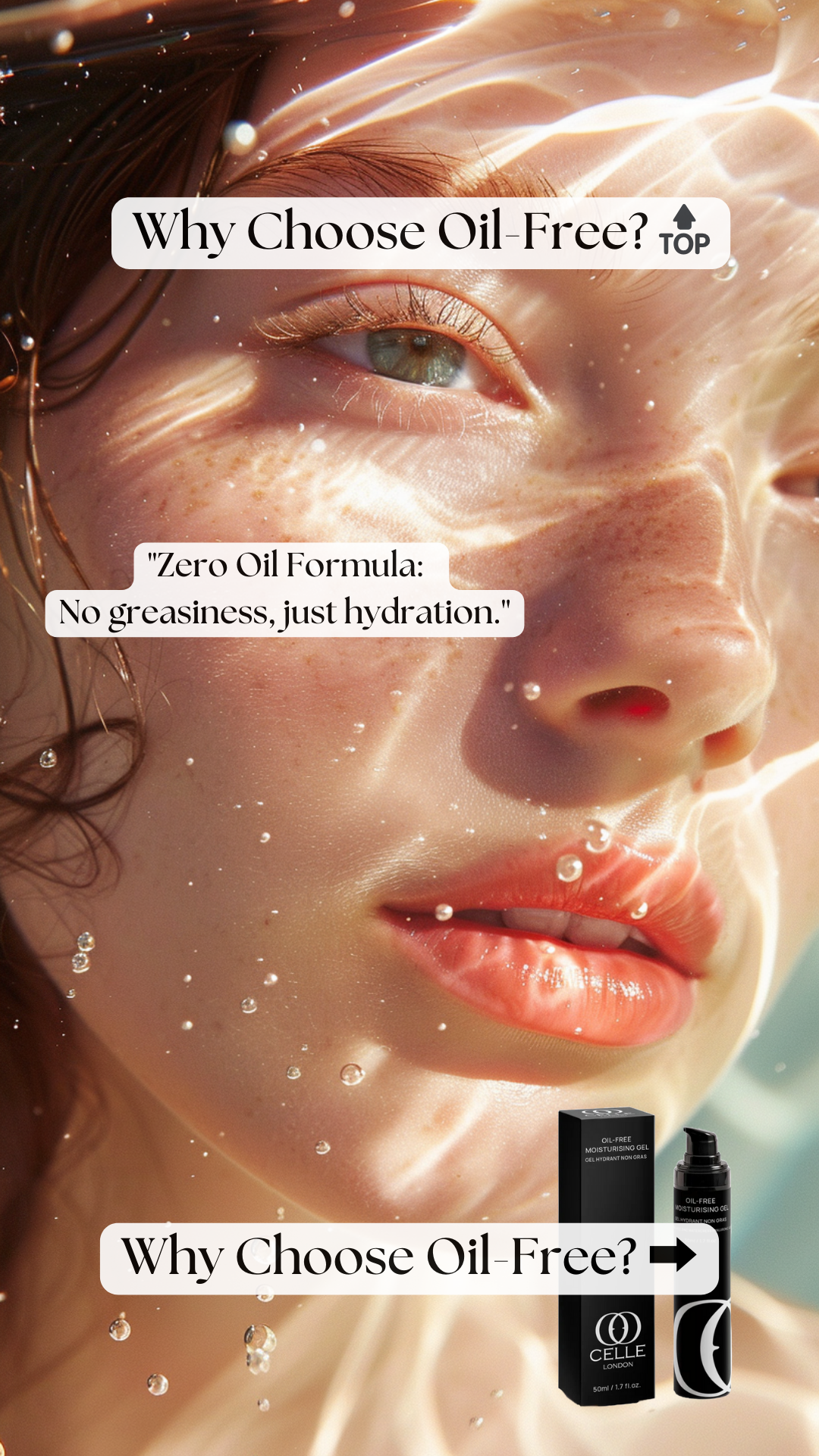 PURE HYDRATION Moisturizer – 50ml Oil-Free Hydrating Gel for Nourishing Skincare